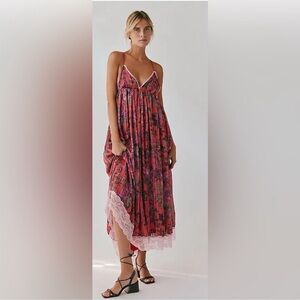 Free People Primmy Printed Midi Dress